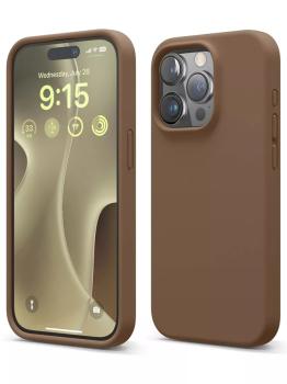 Elago для iPhone 15 Pro Max чехол Soft silicone (Liquid) Black