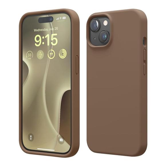 Elago для iPhone 15 Pro Max чехол Soft silicone (Liquid) Black