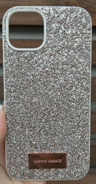Чехол Puloka для iPhone 15 блестки LISA2315 (Black)
