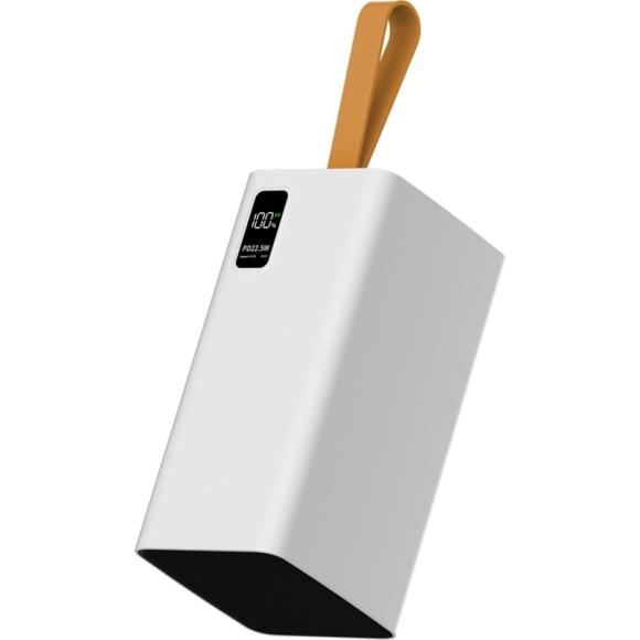 Внешний аккумулятор PERO PB10 60000 mAh, Li-Pol, output USB-C + 4 USB-A, белый