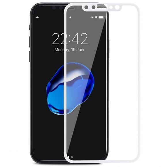 Защитное стекло для iPhone XR 10D Slim тех/пак (white)